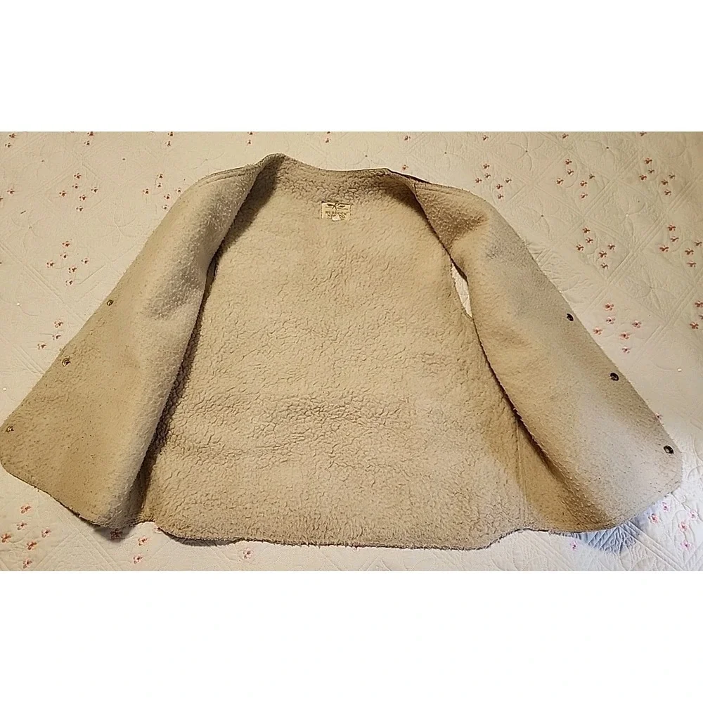 Vtg Men's Flying Ranchwear By Ruddock Mfg Co‎ Leather Lined Vest Size XL - Picture 8 of 8